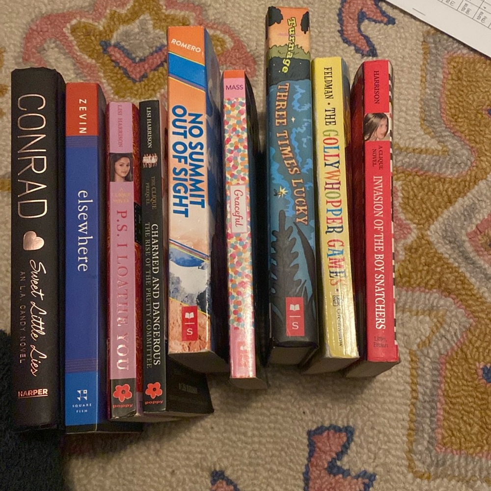 Set of 9 books